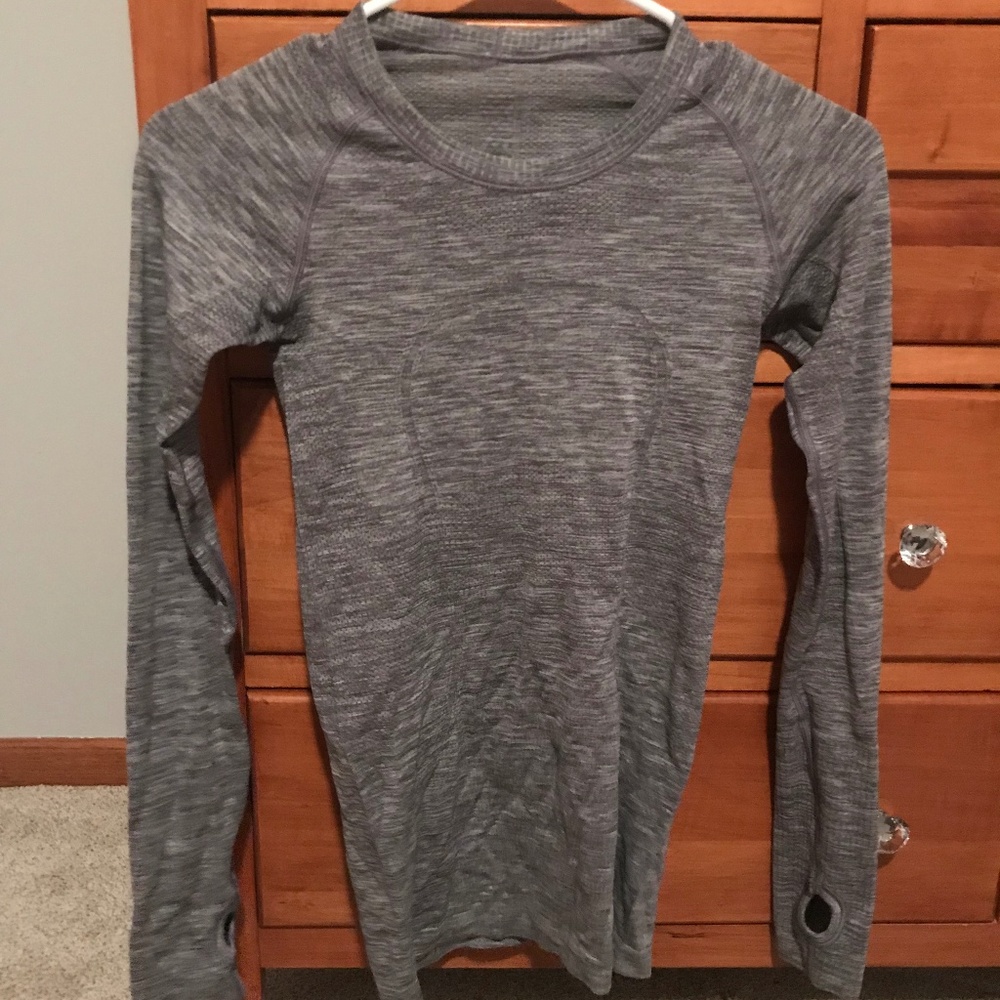 Gray Lululemon Swiftly Tech Long Sleeve